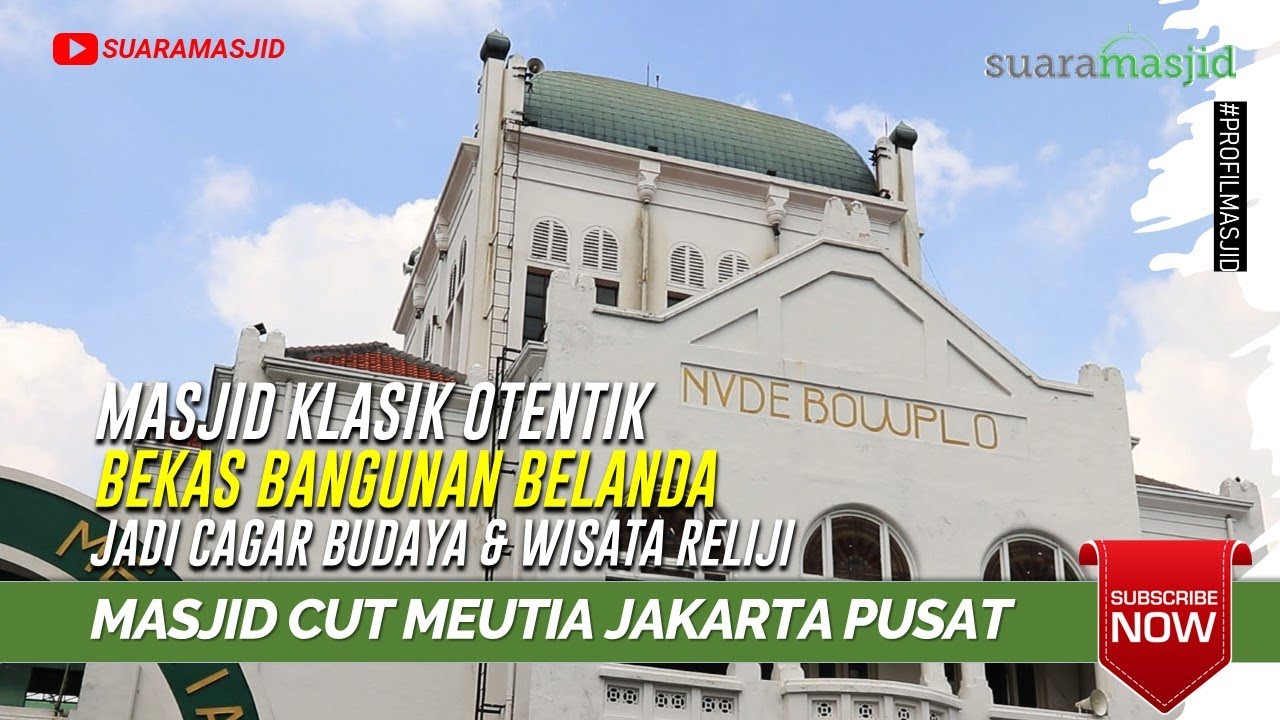 Klasik Bekas Bangunan Belanda | Cagar Budaya jadi Destinasi Wisata Reliji | Masjid Cut Meutia
