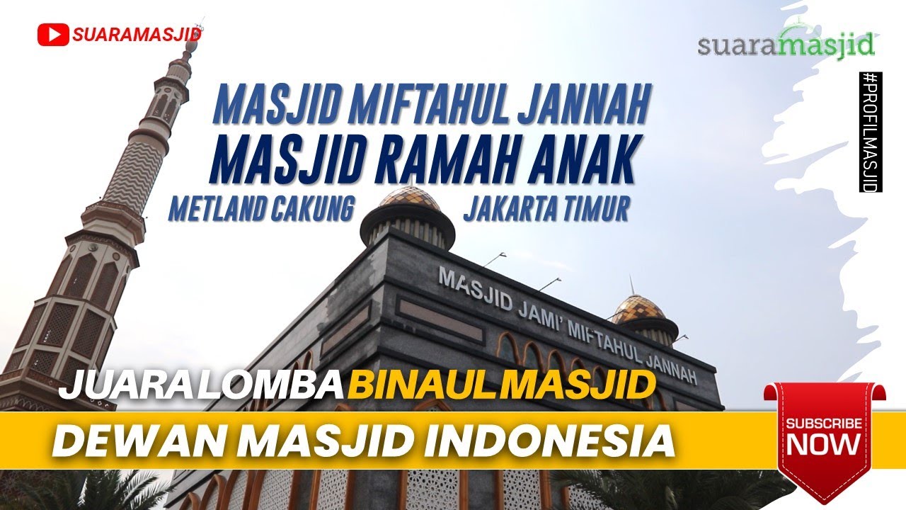 Masjid Ramah Anak Penuh Fasilitas | Masjid Miftahul Jannah Metland Jakarta Timur | Suara Masjid
