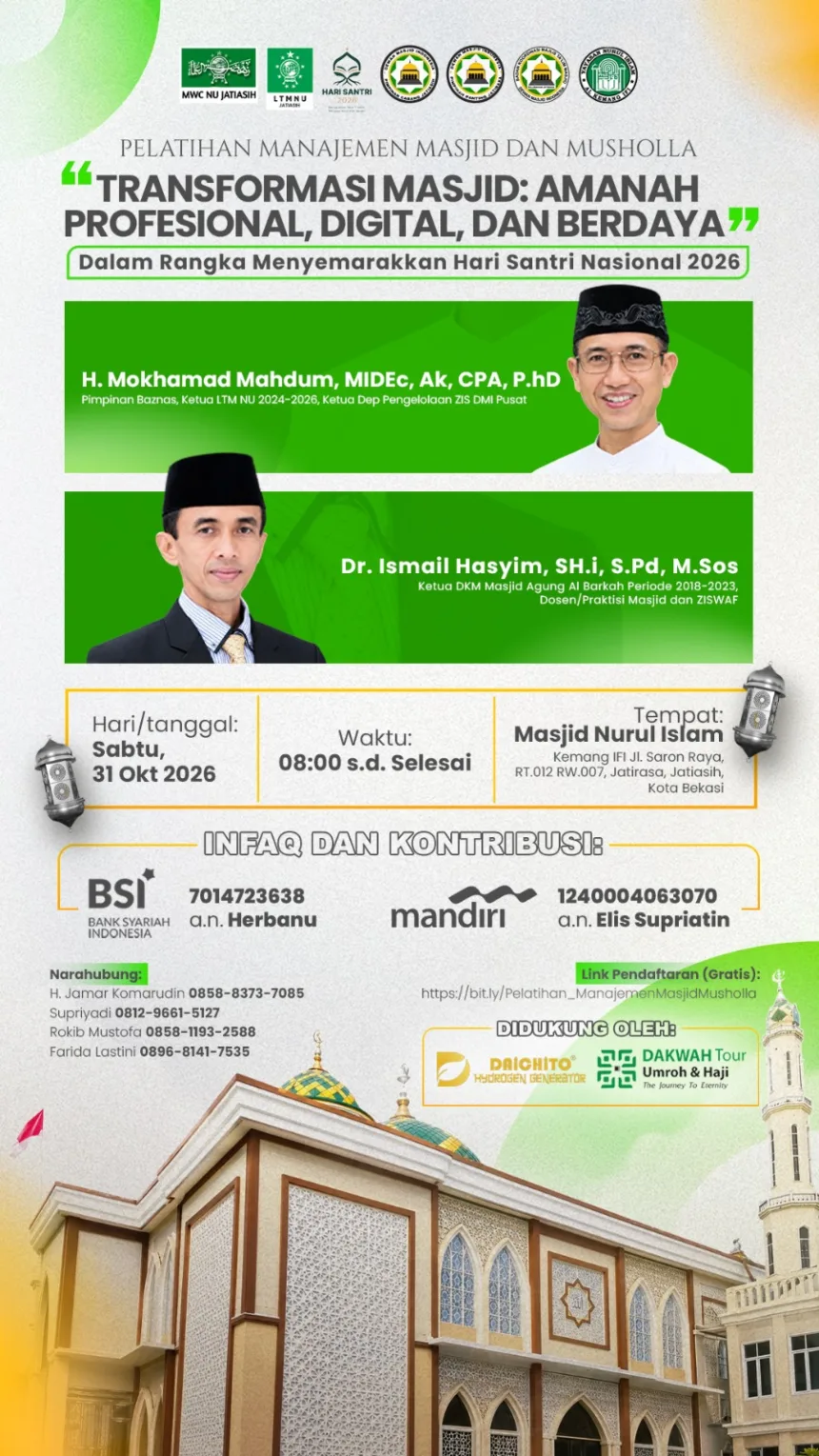 pelatihan manajemen masjid